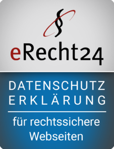Siegel Datenschutzerklärung
Partnerlink zu e-Recht24